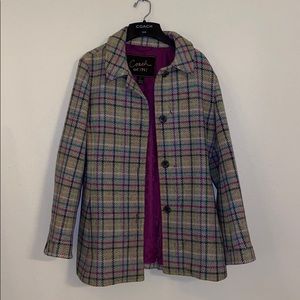 Coach Multicolor Plaid Coat
